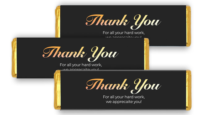 Gradient Personalised Thank You Cadbury Chocolate Bar