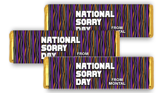 National Sorry Day Personalised Cadbury Chocolate Bar