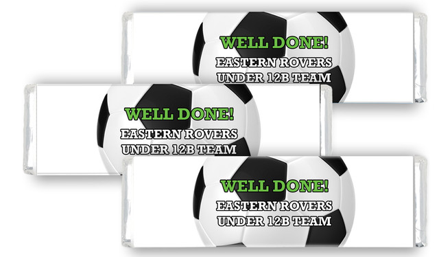 Soccer Ball Personalised Cadbury Chocolate Bar
