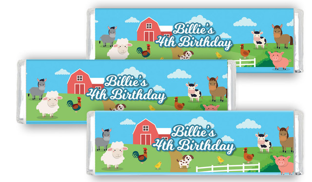 Down The Farm Birthday Personalised Cadbury Chocolate Bar