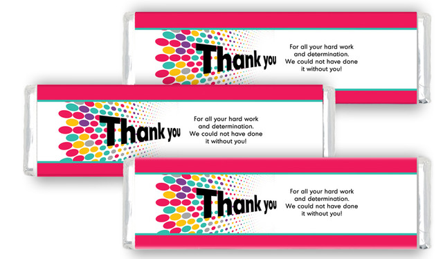 Dynamic Dots Personalised Thank You Cadbury Chocolate Bar