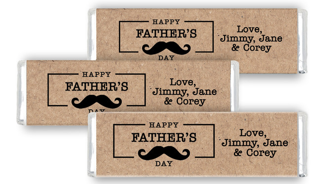 Kraft Moustache Personalised Father's Day Cadbury Chocolate Bar