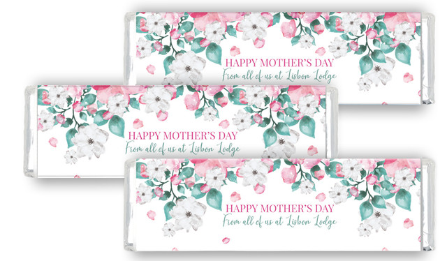 Falling Petals Mother's Day Custom Cadbury Chocolate Bar