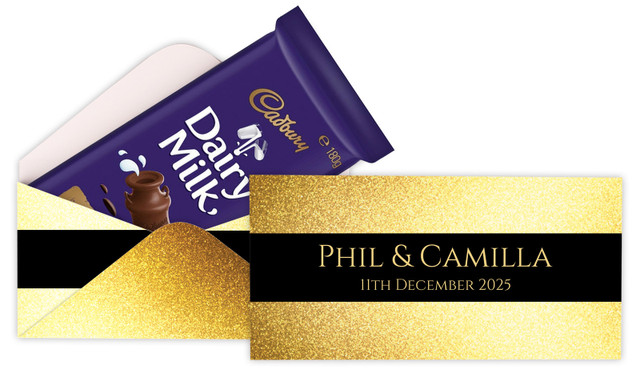 Solid Gold Personalised Cadbury Bar Box (Box Only)