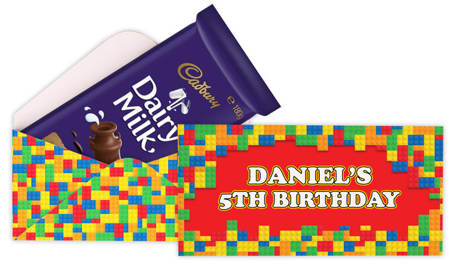 Building Blocks Personalised Cadbury Bar Box (Box Only)