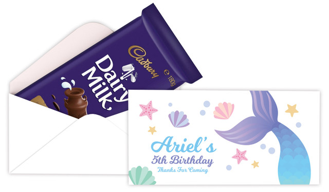 Mermaid Personalised Cadbury Bar Box (Box Only)