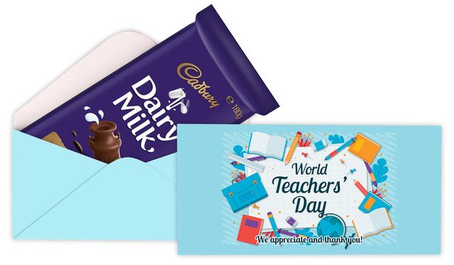 Books Teachers Day Cadbury Bar Box (Box Only)
