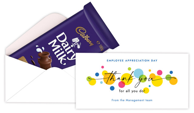 Employee Appreciation Day Cadbury Bar Box (Box Only)