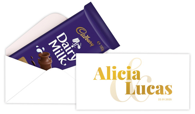 Bold Name Personalised Cadbury Bar Box (Box Only)