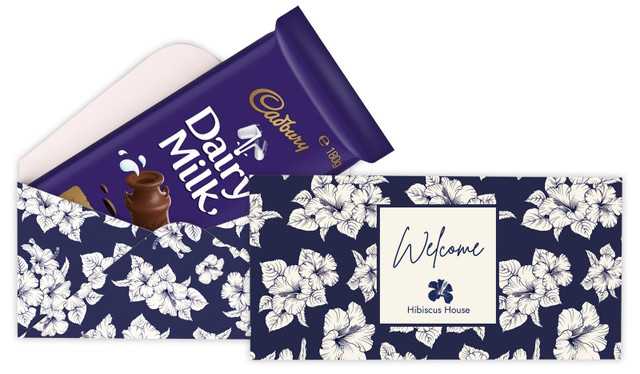 Hibiscus Hospitality Branded Cadbury Bar Box (Box Only)