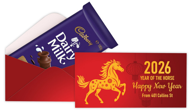 Happy Chinese New Year Personalised Cadbury Bar Box (Box Only)