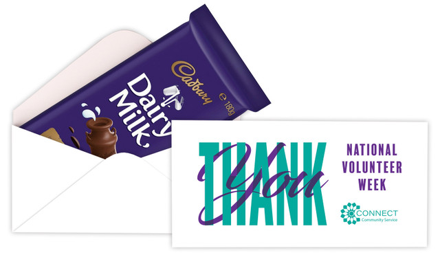 Thank You Volunteer Week Cadbury Bar Box (Box Only)