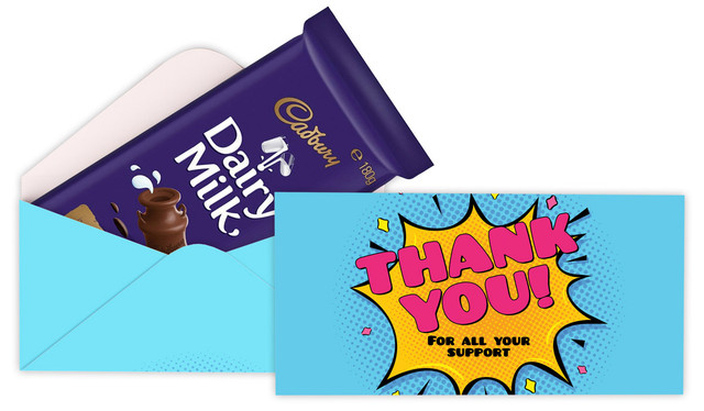 Starburst Thank You Cadbury Bar Box (Box Only)