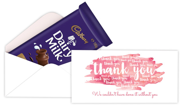 Many Thank Yous Personalised Thank You Cadbury Bar Box (Box Only)