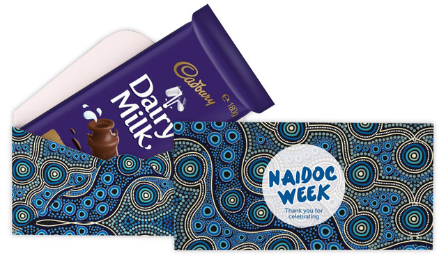 Blue NAIDOC Week Cadbury Bar Box (Box Only)