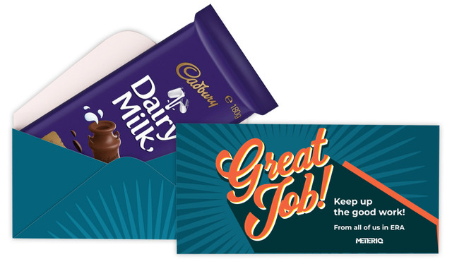 Retro Congratulations Personalised Cadbury Bar Box (Box Only)