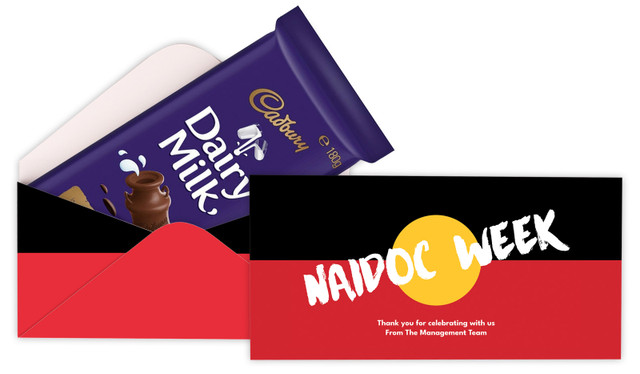 Aboriginal Flag NAIDOC Week Cadbury Bar Box (Box Only)