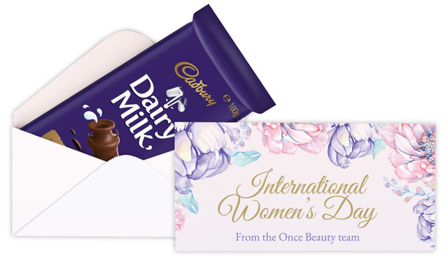 Lilac Personalised Womens Day Cadbury Bar Box (Box Only)
