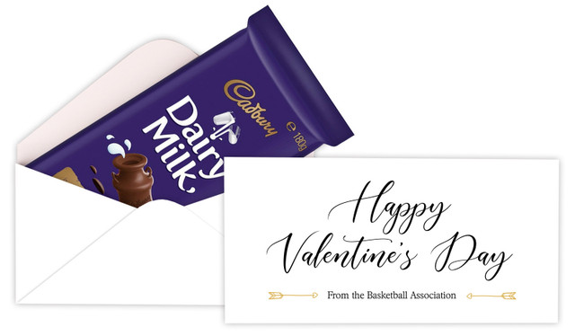 Simple Sentiment Personalised Valentine's Day Cadbury Bar Box (Box Only)