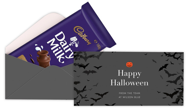 Pumpkin Head Personalised Halloween Cadbury Bar Box (Box Only)