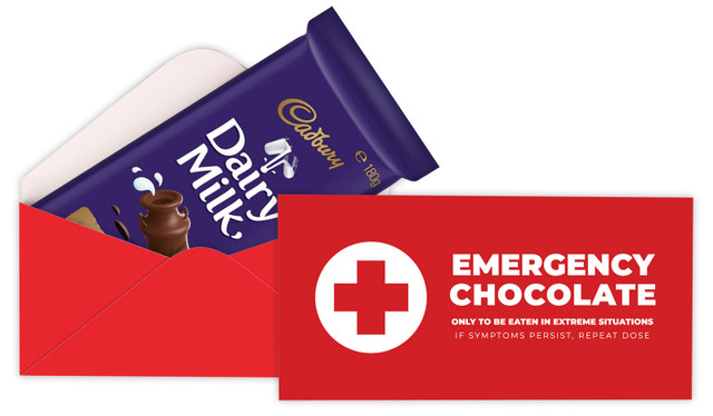 Emergency Chocolate Personalised Cadbury Bar Box (Box Only)