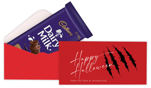 Slash Personalised Halloween Cadbury Bar Box (Box Only)