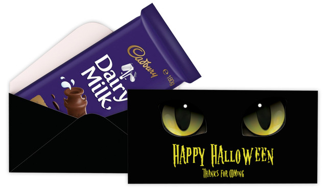 Cats Eyes Personalised Halloween Cadbury Bar Box (Box Only)
