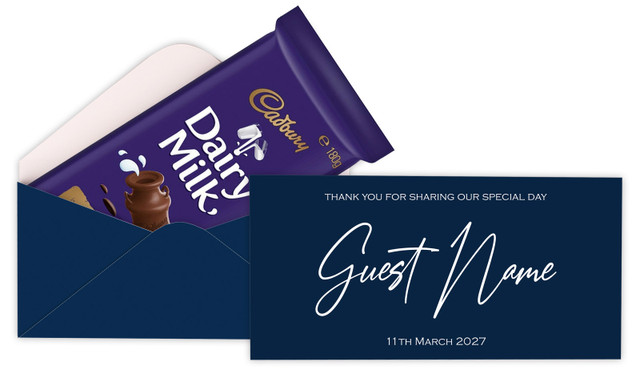 Large Names Personalised Cadbury Bar Box (Box Only)