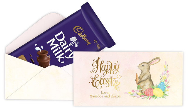 Beautiful Bunny Easter Cadbury Bar Box (Box Only)