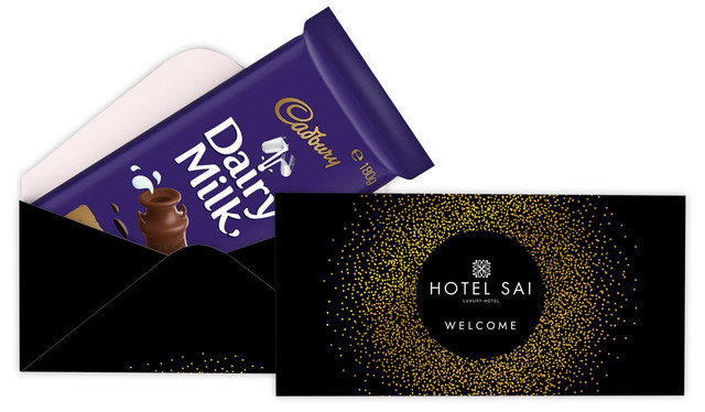 Confetti Centric Hospitality Branded Cadbury Bar Box