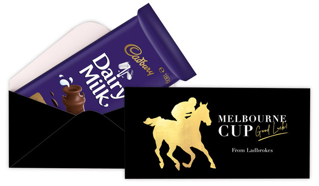 Gold Trip Melbourne Cup Horse Racing Cadbury Bar Box (Box Only)