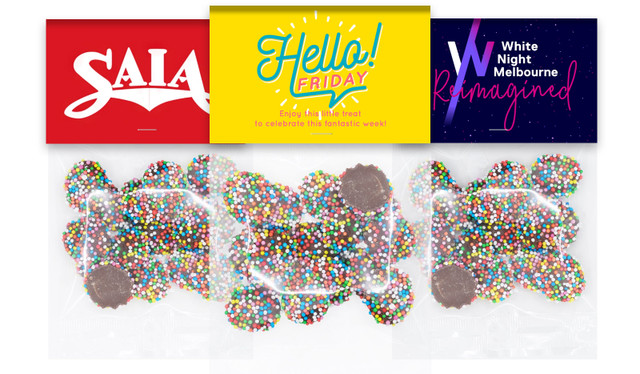 Milk Chocolate Mini Speckle Bag With Topper