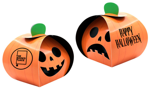 Personalised Foldover Jack-O-Lantern Box