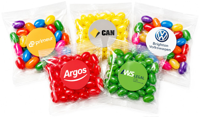 Branded Jelly Bean Bag 50g (Choice Of Colours)