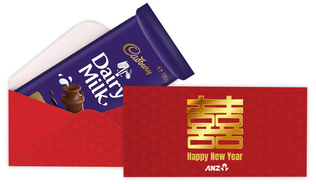 Double Happiness Chinese New Year Personalised Cadbury Bar Box (Box Only)