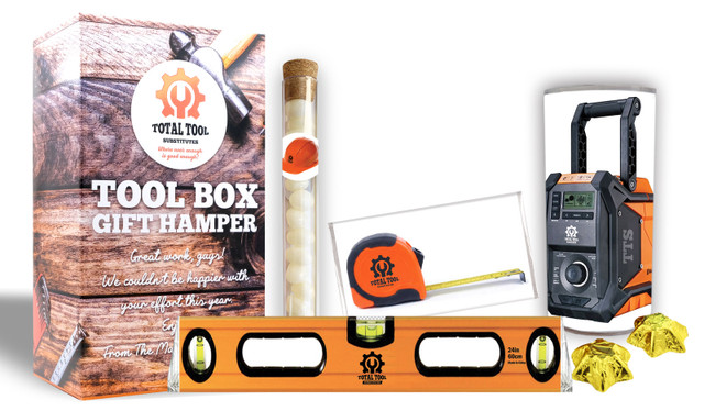 Tradies Toolbox Compact Hamper In Personalised Gift Box