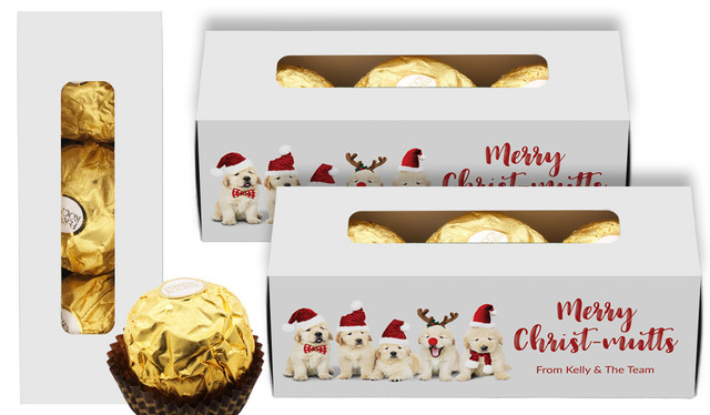 Gorgeous Puppies Christmas Custom Ferrero Rocher Gift Box
