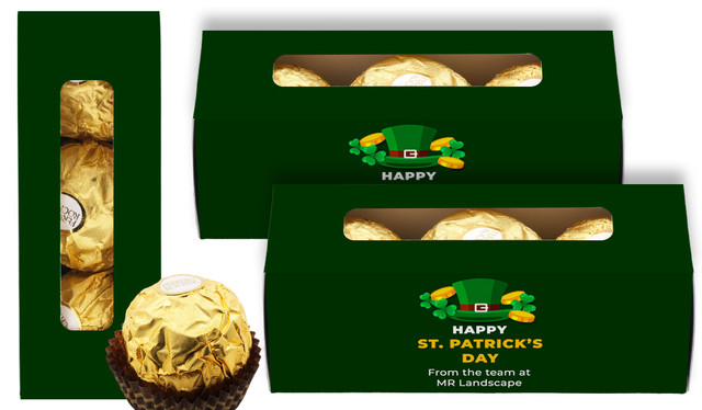 Fun Personalised St Patrick's Day Ferrero Rocher Gift Box