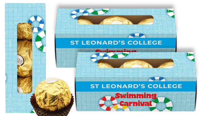 School Swimming Carnival Personalised Ferrero Rocher Gift Box