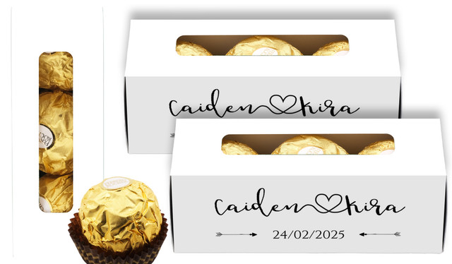 Cursive Names Personalised Ferrero Rocher Gift Box
