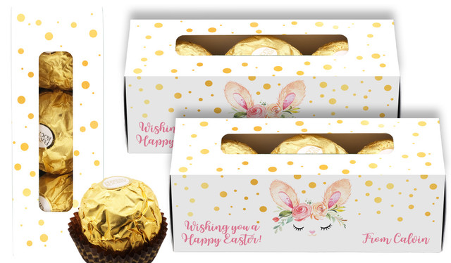 Bunny Face Personalised Easter Ferrero Rocher Gift Box