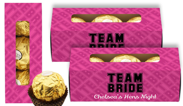 Team Bride Hens Night Personalised Ferrero Rocher Gift Box
