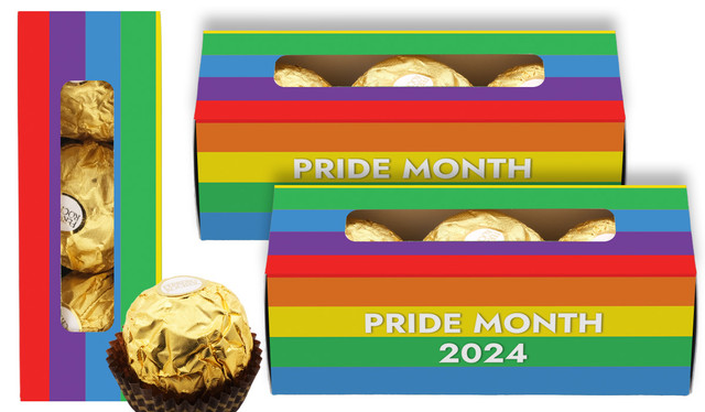 Simple Flag Pride Personalised Ferrero Rocher Gift Box