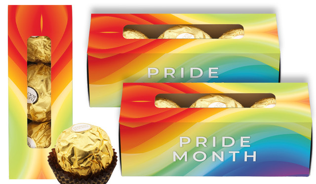 Contemporary Pride Personalised Ferrero Rocher Gift Box