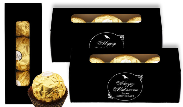 Gothic Raven Personalised Halloween Ferrero Rocher Gift Box