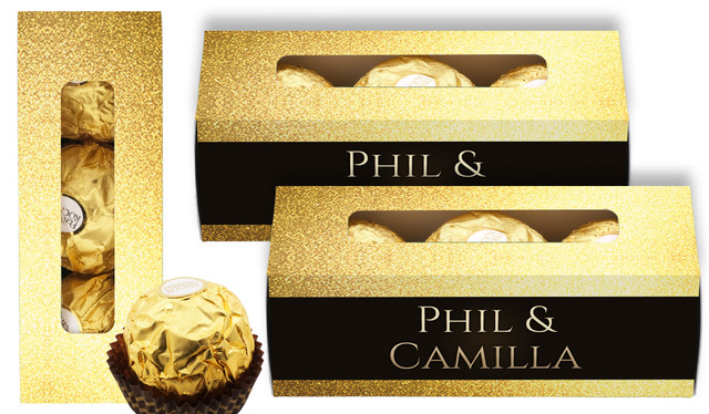 Solid Gold Personalised Ferrero Rocher Gift Box