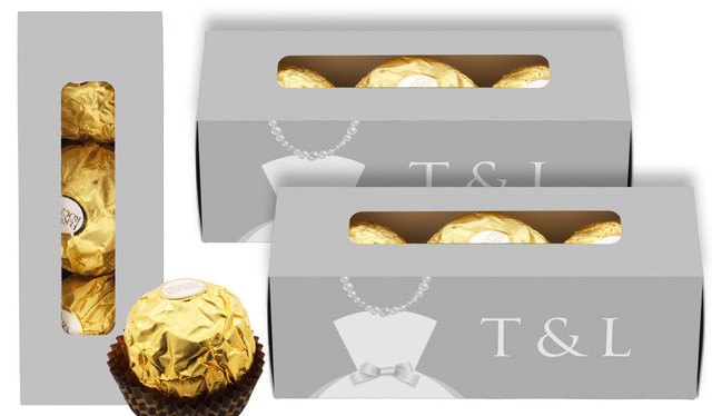 Groom And Bride Dress Wedding Personalised Ferrero Rocher Gift Box