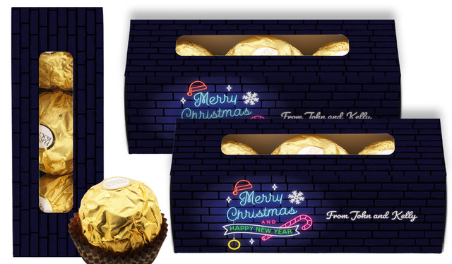Neon Custom Christmas Ferrero Rocher Gift Box