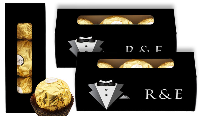 Groom And Bride Suit Wedding Personalised Ferrero Rocher Gift Box