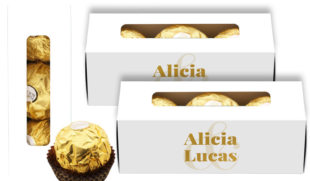 Bold Name Personalised Ferrero Rocher Gift Box